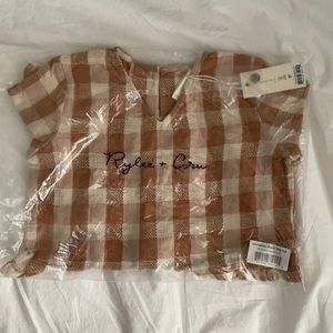 Rylee and Cru Rory Top Cinnamon Check 2/3